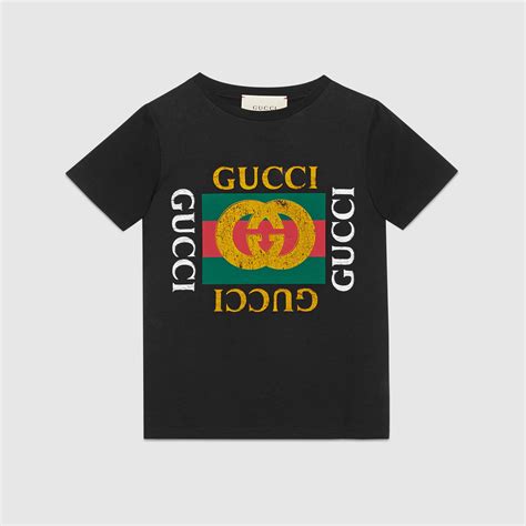 gucci kids children's cotton t-shirt with gucci logo 12yrs|Gucci T.